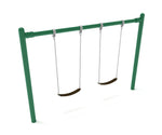 Playground Equipment 8 feet high Elite Single Post Swing - 1 Bay (PSW001X) - SchoolOutlet