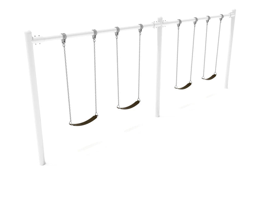 Playground Equipment 8 - Foot - High Elite Single - Post Swing With Two Bays (PSW002X) - SchoolOutlet