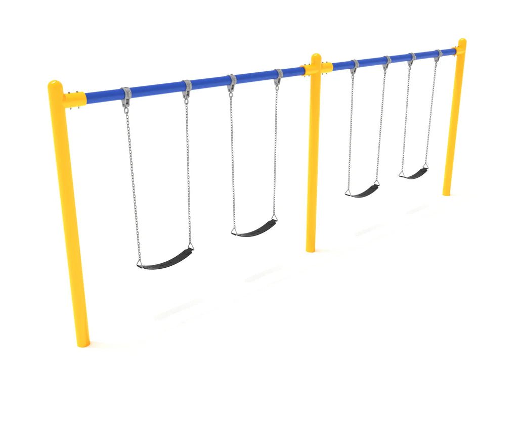 Playground Equipment 8 - Foot - High Elite Single - Post Swing With Two Bays (PSW002X) - SchoolOutlet