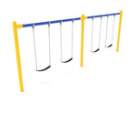 Playground Equipment 8 - Foot - High Elite Single - Post Swing With Two Bays (PSW002X) - SchoolOutlet