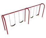 Playground Equipment 8 feet high Elite Arch Post Swing - 2 Bays (PSW006X) - SchoolOutlet