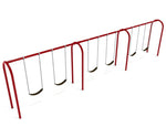 Playground Equipment 8 feet high Elite Arch Post Swing - 3 Bays (PSW007X) - SchoolOutlet