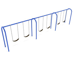 Playground Equipment 8 feet high Elite Arch Post Swing - 3 Bays (PSW007X)