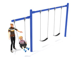 Playground Equipment 7/8 feet high Elite Cantilever Swing - 1 Bay 1 Cantilever (PSW110X)