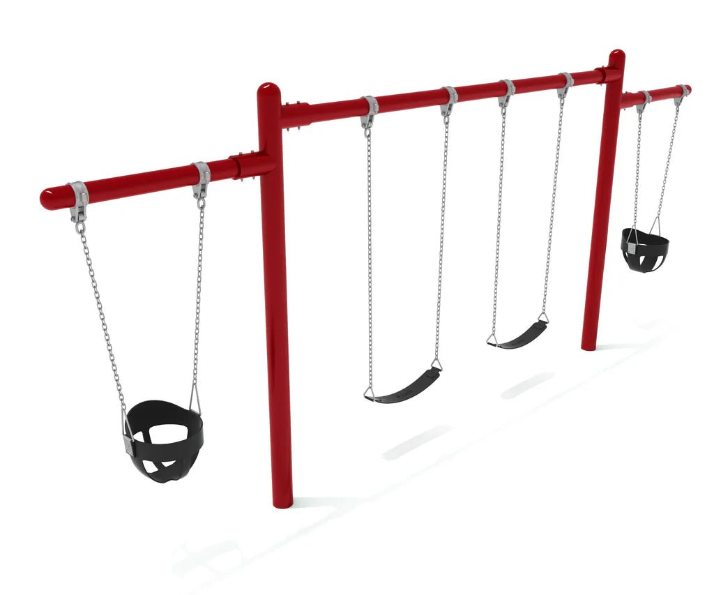 Playground Equipment 7/8 feet high Elite Cantilever Swing - 1 Bay 2 Cantilevers (PSW120X) - SchoolOutlet