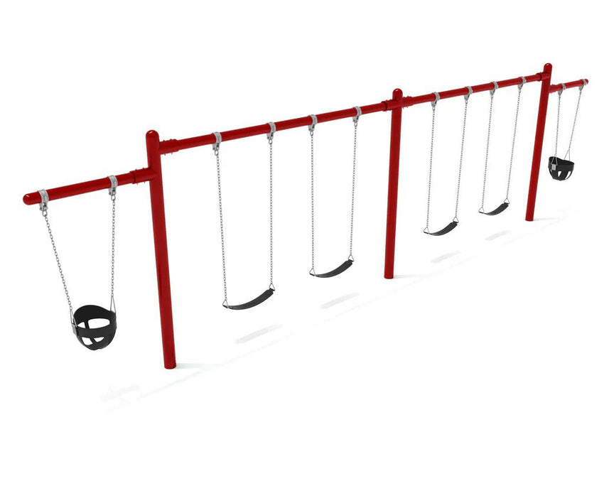 Playground Equipment 7/8 feet high Elite Cantilever Swing - 2 Bays 2 Cantilevers (PSW220X) - SchoolOutlet