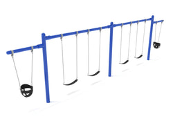 Playground Equipment 7/8 feet high Elite Cantilever Swing - 2 Bays 2 Cantilevers (PSW220X)