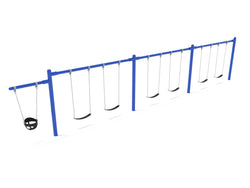 Playground Equipment 7/8 feet high Elite Cantilever Swing - 3 Bays 1 Cantilever (PSW310X)
