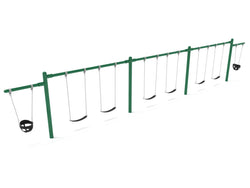 Playground Equipment 7/8 feet high Elite Cantilever Swing - 3 Bays 2 Cantilevers (PSW320X)
