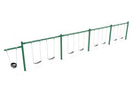 Playground Equipment 7/8 Feet High Elite Cantilever Swing - 4 Bays 1 Cantilever (PSW410X) - SchoolOutlet