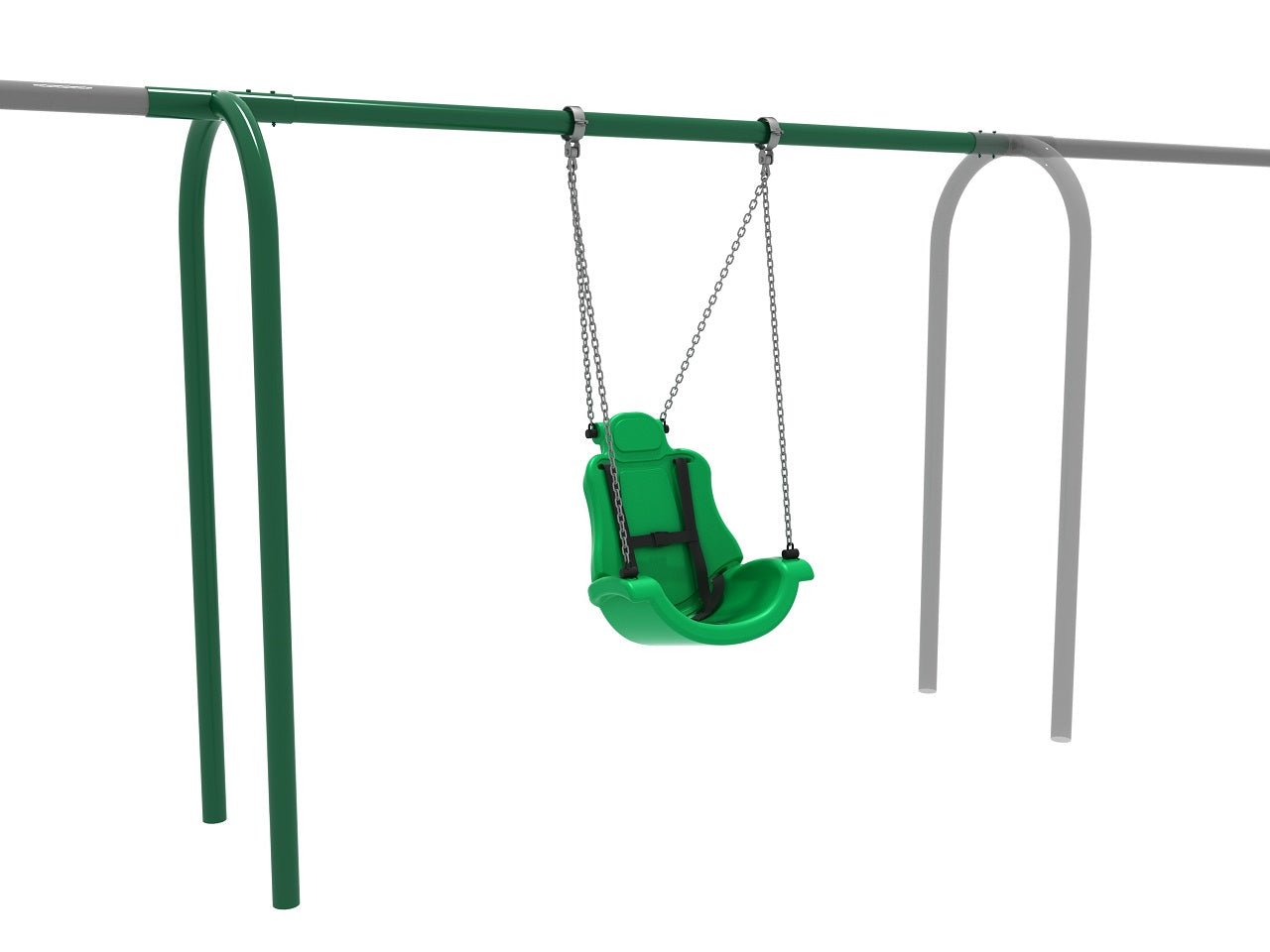 Playground Equipment 8 feet High Elite Arch Post Adaptive Swing - Add a Bay (PSWASADD001DX) - SchoolOutlet
