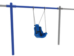 Playground Equipment 8 feet High Elite Single Post Adaptive Swing - Add a Bay (PSWASADD002DX)