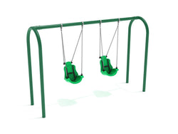 Playground Equipment 8 feet High Elite Arch Post Swing with Child Adaptive Seats (PSWCA001WSX)