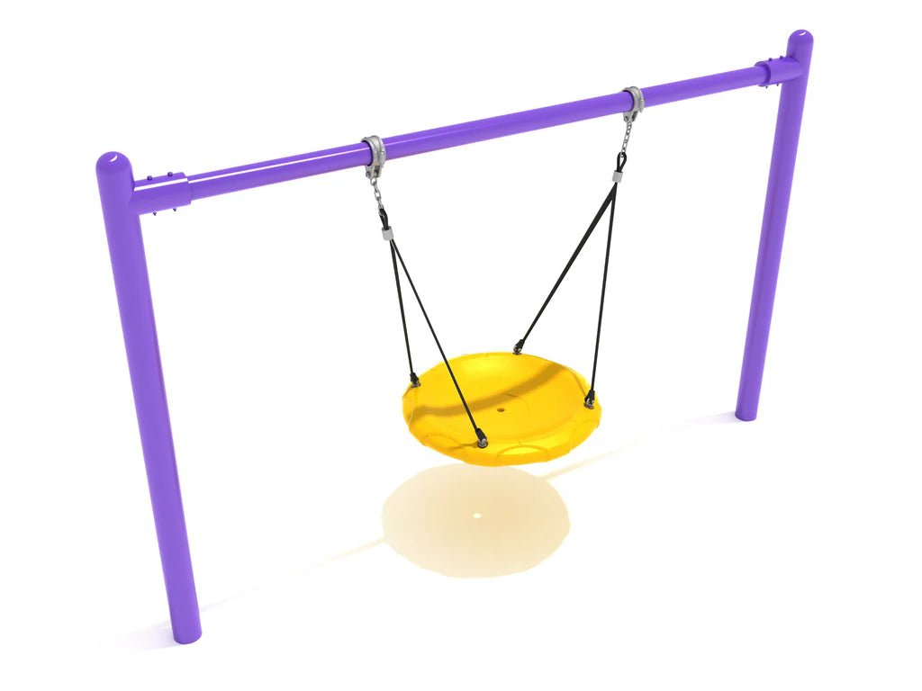 Playground Equipment 7 feet High Elite Single Post Nest Swing (PSWNT002WSX) - SchoolOutlet