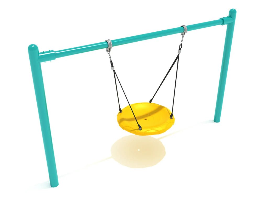Playground Equipment 7 feet High Elite Single Post Nest Swing (PSWNT002WSX) - SchoolOutlet