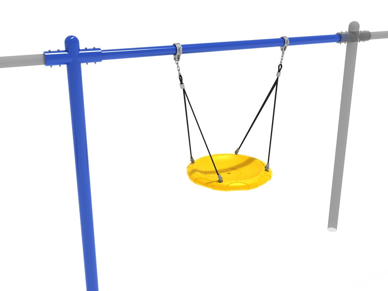 Playground Equipment 7 feet High Elite Single Post Nest Swing - Add a Bay (PSWNTAD002WSX) - SchoolOutlet