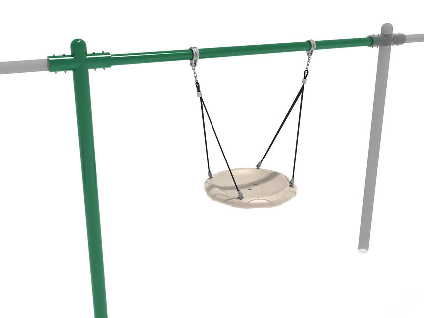 Playground Equipment 7 feet High Elite Single Post Nest Swing - Add a Bay (PSWNTAD002WSX) - SchoolOutlet