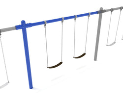 Playground Equipment 8 feet high Elite Single Post Swing - Add a Bay (PSWSPADDX)