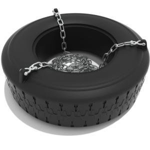 Playground Equipment 1 Seat Elite Tire Package with Seat, Chain, Clevis Connectors and Tool (PSWTIRX) - SchoolOutlet