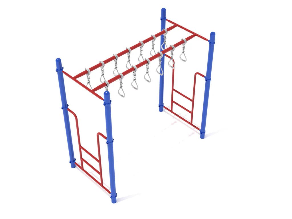 Playground Equipment Double Straight Swinging Ring Ladder (PTC010) - SchoolOutlet