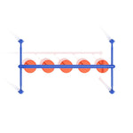 Playground Equipment Single Row Pebble Bridge (PTC017) - SchoolOutlet