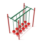 Playground Equipment Double Row Pebble Bridge (PTC018) - SchoolOutlet