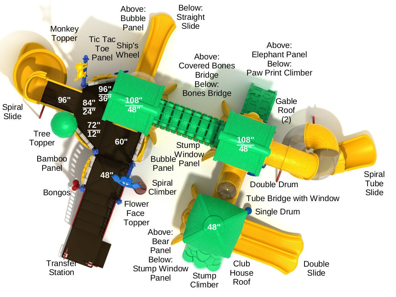 Playground Equipment Zipping Zebra (PTH010) - SchoolOutlet