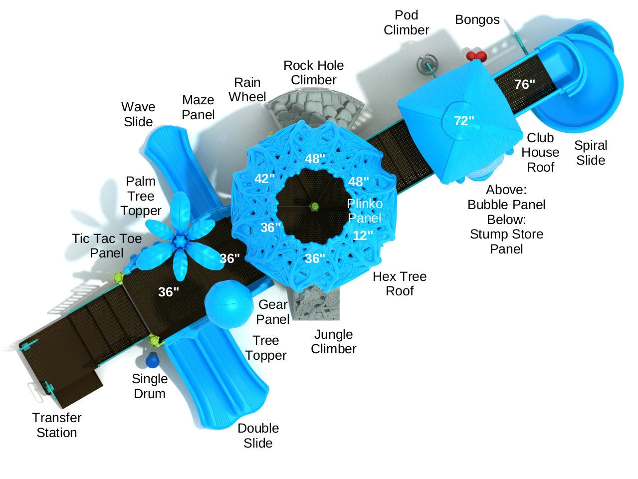 Playground Equipment Romping Rhinoceros (PTH036) - SchoolOutlet