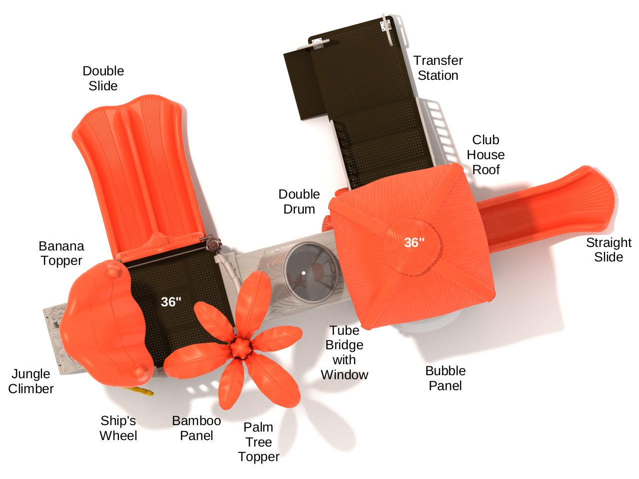 Playground Equipment Continuous Canopy (PTH044) - SchoolOutlet