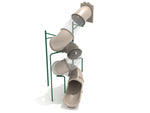 Playground Equipment 15 Foot Spiral Tube Slide - Slide and Mounts Only (PTS015) - SchoolOutlet