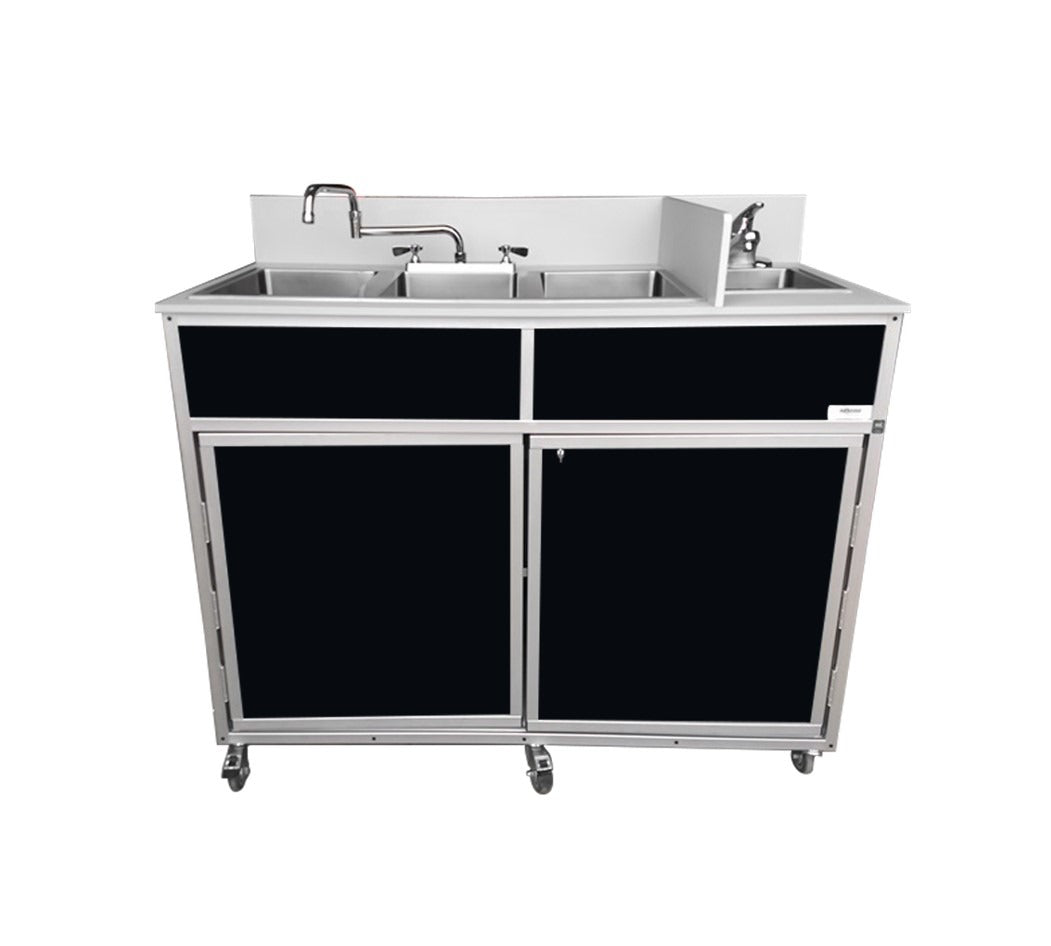 Portable Three 10" Deep Basins PLUS handwashing sink (NS - 004) - SchoolOutlet