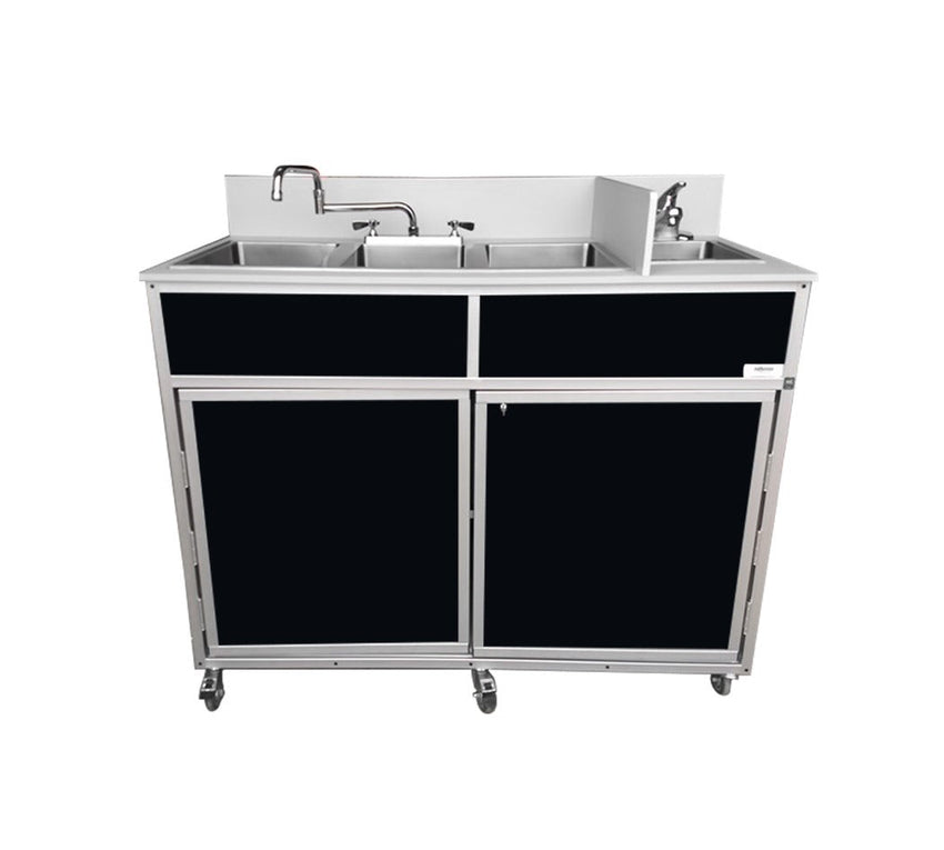 Portable Three 10" Deep Basins PLUS handwashing sink (NS - 004) - SchoolOutlet