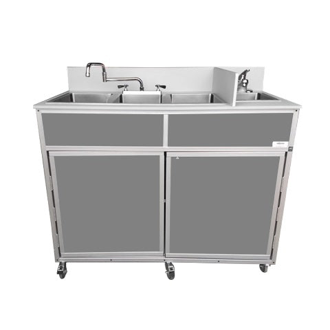 Portable Three 10" Deep Basins PLUS handwashing sink (NS - 004) - SchoolOutlet