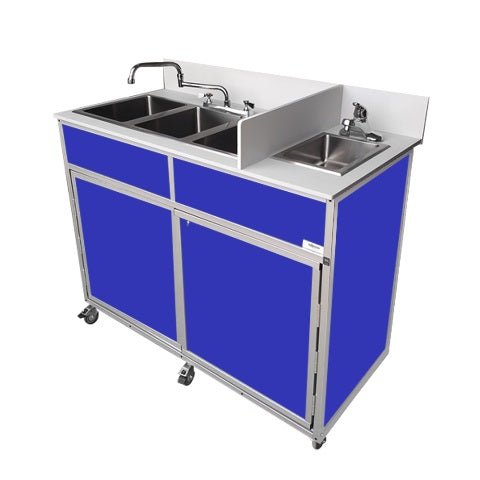 Portable Three 10" Deep Basins PLUS handwashing sink (NS - 004) - SchoolOutlet