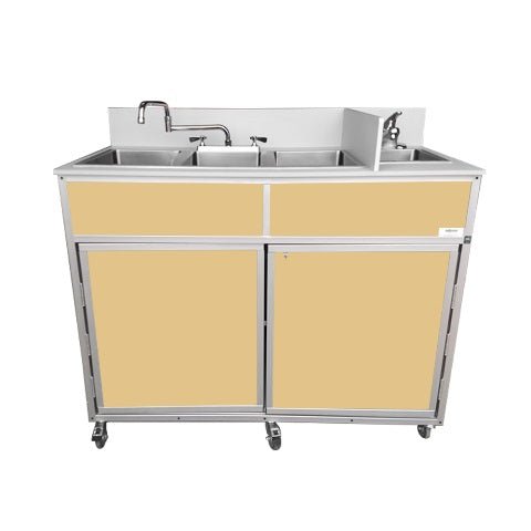 Portable Three 10" Deep Basins PLUS handwashing sink (NS - 004) - SchoolOutlet