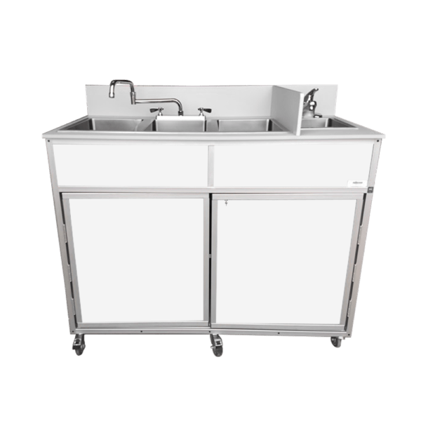 Portable Three 10" Deep Basins PLUS handwashing sink (NS - 004) - SchoolOutlet