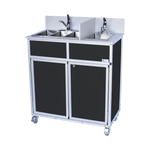 Portable Compact Three Concession Basins PLUS handwashing sink (NS - 004S) - SchoolOutlet