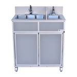 Portable Compact Three Concession Basins PLUS handwashing sink (NS - 004S) - SchoolOutlet