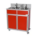 Portable Compact Three Concession Basins PLUS handwashing sink (NS - 004S) - SchoolOutlet