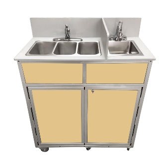 Portable Compact Three Concession Basins PLUS handwashing sink (NS - 004S) - SchoolOutlet