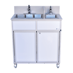 Portable Compact Three Concession Basins PLUS handwashing sink (NS - 004S) - SchoolOutlet
