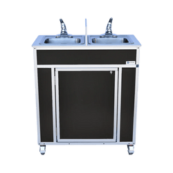 NSF Certified Double 6" Deep Basin Utensil Washing Self-Contained Sink (NS-009D)