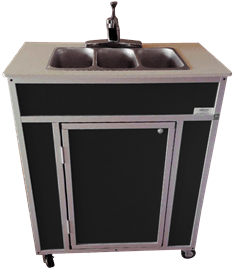 Portable NSF Certified Three Basin Sink (NS - 009T) - SchoolOutlet