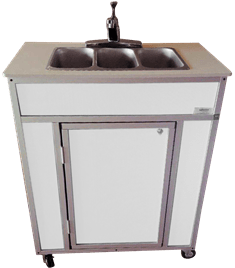 Portable NSF Certified Three Basin Sink (NS - 009T) - SchoolOutlet