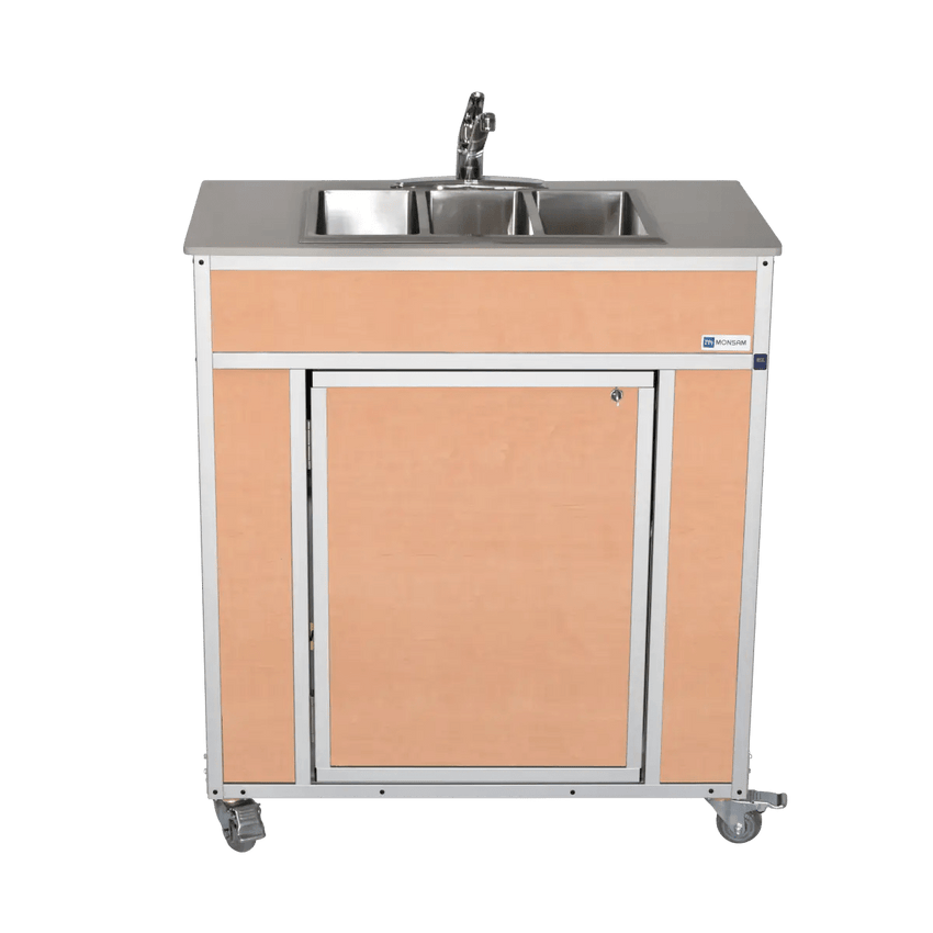 Portable NSF Certified Three Basin Sink (NS - 009T) - SchoolOutlet