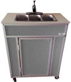 Portable NSF Certified Three Basin Sink (NS - 009T) - SchoolOutlet