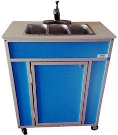 Portable NSF Certified Three Basin Sink (NS - 009T) - SchoolOutlet