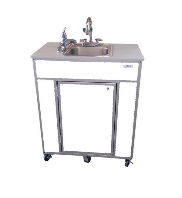 Portable Eye and Face Washing Station 6" Deep Portable SInk (PSE - 2001E) - SchoolOutlet