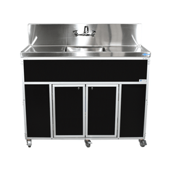 Commercial Single 12" Deep Basin w/Two Drainboards (PSE-2001LA)