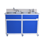Portable Deep Four Basin Sink *NO Drainboards (PSE - 2004R) - SchoolOutlet
